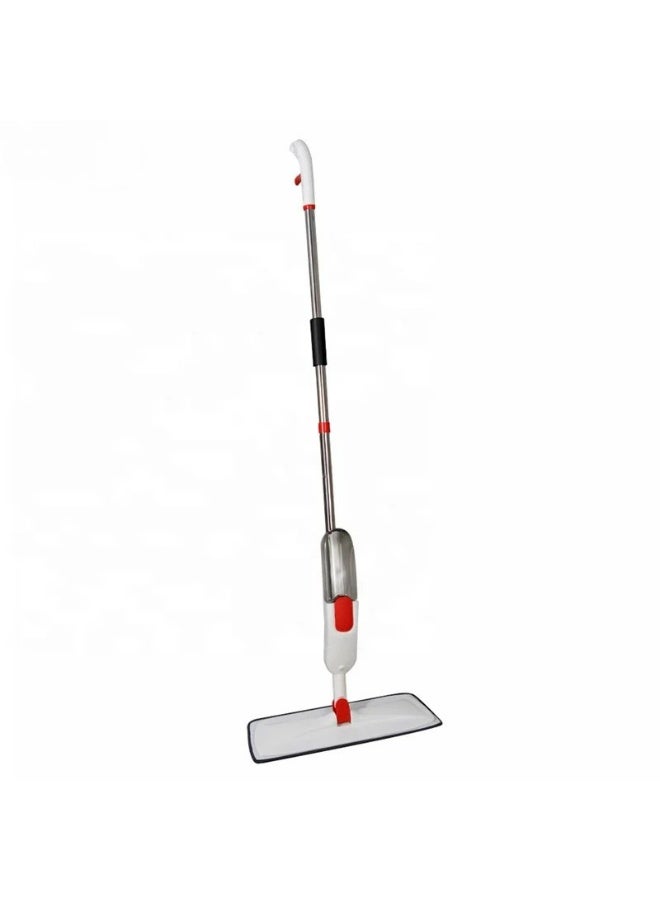 ممسحة أرضيات برذاذ ماء مع خزان مدمج، ممسحة مسطحة من الألياف الدقيقة لتنظيف الأرضيات، رأس دوار 360 درجة، سعة 450 مل - Image 1